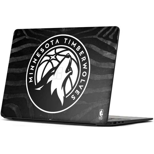 NBA Minnesota Timberwolves Black Animal Print Surface Laptop 7 13.8in Skin