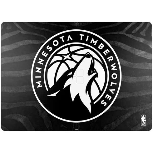 NBA Minnesota Timberwolves Black Animal Print Surface Laptop 7 13.8in Skin