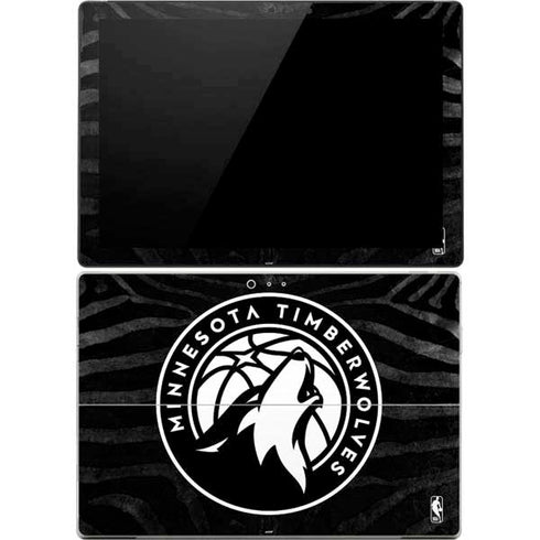 NBA Minnesota Timberwolves Black Animal Print Surface Pro 4 Skin