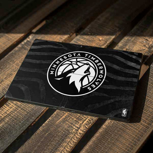 NBA Minnesota Timberwolves Black Animal Print Surface Pro 6 Skin