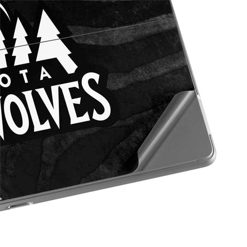 NBA Minnesota Timberwolves Black Animal Print Surface Pro 8 Skin