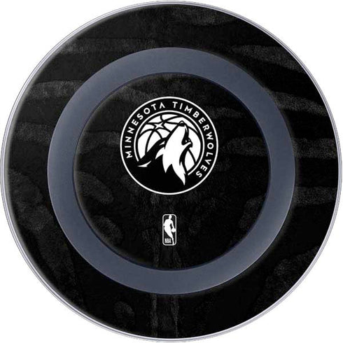 NBA Minnesota Timberwolves Black Animal Print Wireless Charger Skin