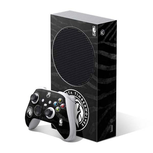 NBA Minnesota Timberwolves Black Animal Print Xbox Series S Bundle Skin