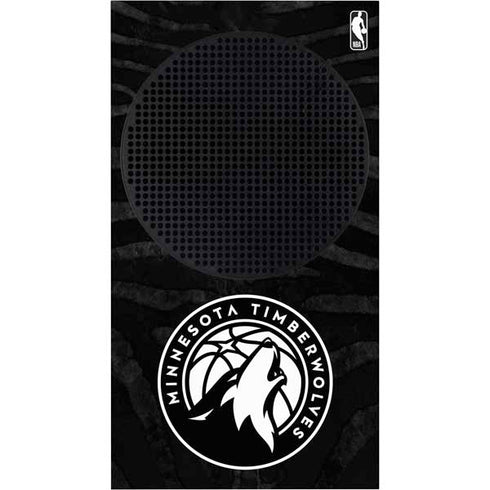 NBA Minnesota Timberwolves Black Animal Print Xbox Series S Console Skin