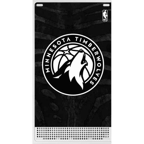 NBA Minnesota Timberwolves Black Animal Print Xbox Series S Console Skin