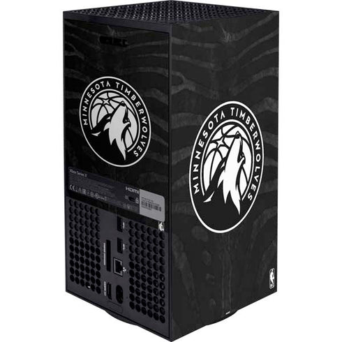 NBA Minnesota Timberwolves Black Animal Print XBox Series X Digital Edition Bundle Skin