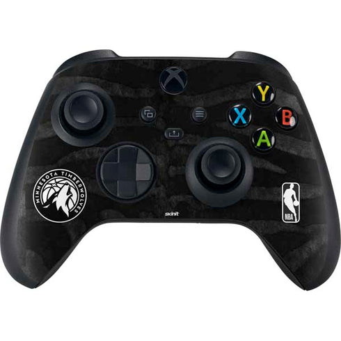 NBA Minnesota Timberwolves Black Animal Print XBox Series X Digital Edition Bundle Skin