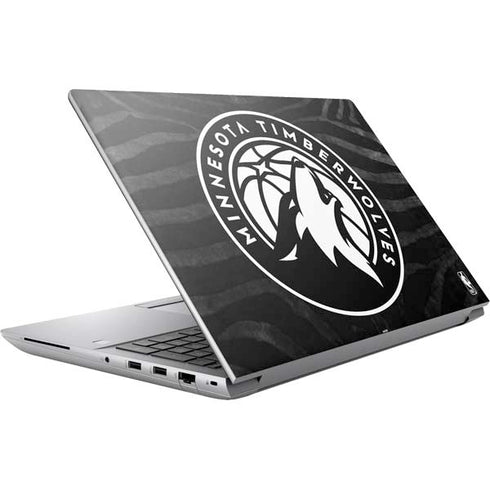 NBA Minnesota Timberwolves Black Animal Print HP ZBook Fury 16 G10 Skin