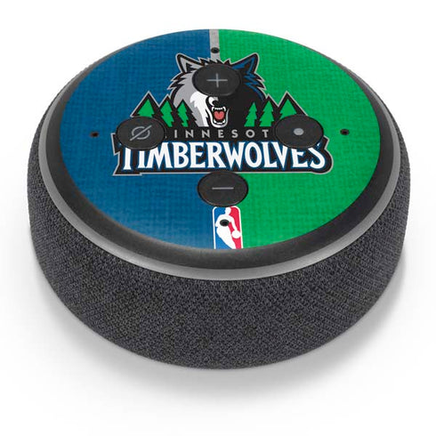 NBA Minnesota Timberwolves Canvas Amazon Echo Dot Skin