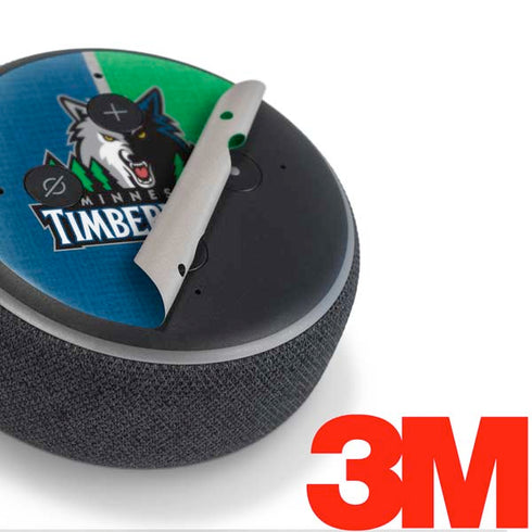 NBA Minnesota Timberwolves Canvas Amazon Echo Dot Skin