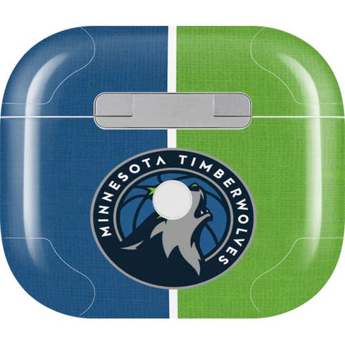 NBA Minnesota Timberwolves Canvas Apple AirPods (3rd Gen 2021) Skin