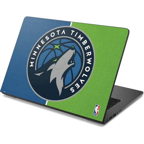 NBA Minnesota Timberwolves Canvas Dell Chromebook Skin