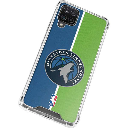 NBA Minnesota Timberwolves Canvas Galaxy A12 Clear Case
