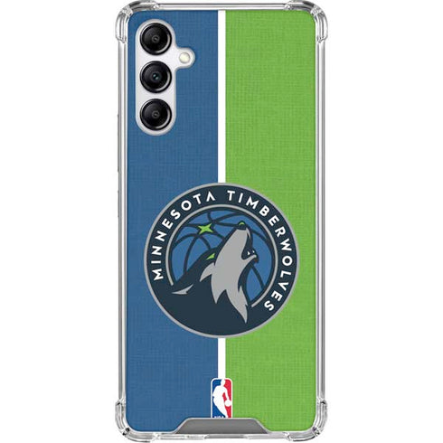 NBA Minnesota Timberwolves Canvas Galaxy A14 5G Clear Case