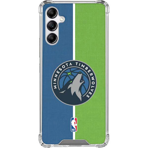 NBA Minnesota Timberwolves Canvas Galaxy A15 5G Clear Case