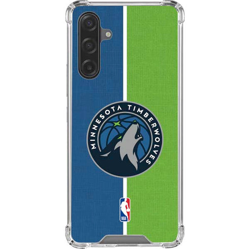 NBA Minnesota Timberwolves Canvas Galaxy A17 Clear Case