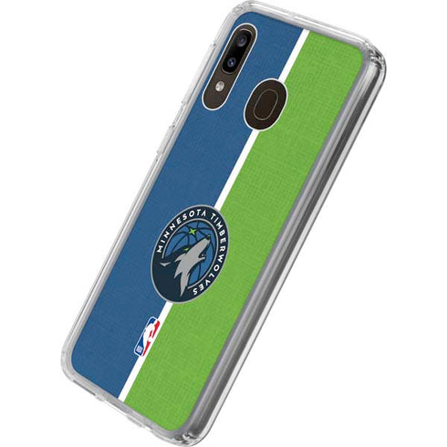 NBA Minnesota Timberwolves Canvas Galaxy A20 Clear Case