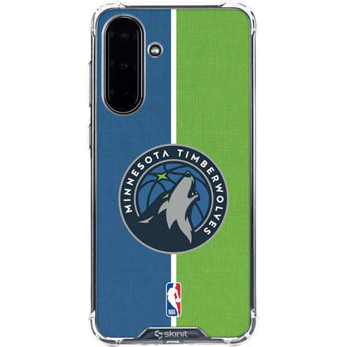NBA Minnesota Timberwolves Canvas Galaxy A36 5G Clear Case