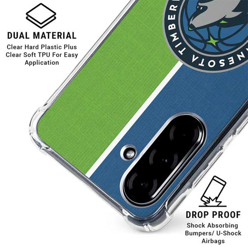 NBA Minnesota Timberwolves Canvas Galaxy A36 5G Clear Case