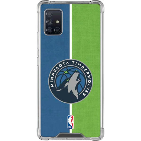 NBA Minnesota Timberwolves Canvas Galaxy A51 5G Clear Case