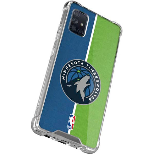NBA Minnesota Timberwolves Canvas Galaxy A51 5G Clear Case