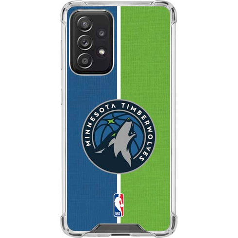 NBA Minnesota Timberwolves Canvas Galaxy A52 5G Clear Case