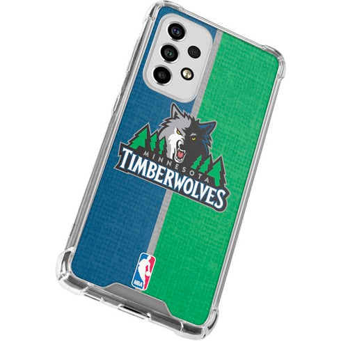 NBA Minnesota Timberwolves Canvas Galaxy A53 5G Clear Case