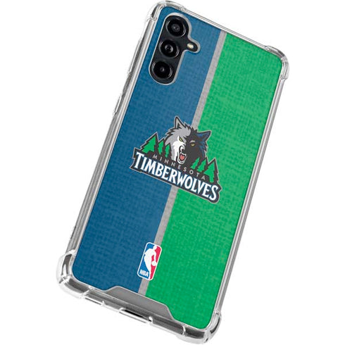 NBA Minnesota Timberwolves Canvas Galaxy A54 5G Clear Case