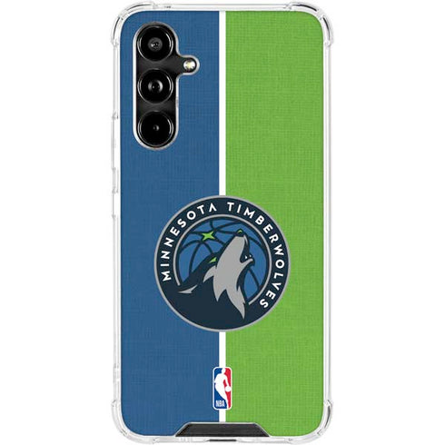 NBA Minnesota Timberwolves Canvas Galaxy A54 5G Clear Case