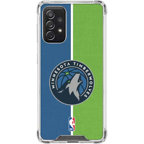 NBA Minnesota Timberwolves Canvas Galaxy A72 5G Clear Case