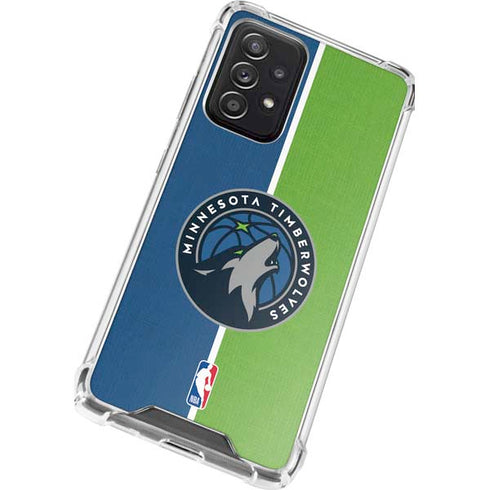 NBA Minnesota Timberwolves Canvas Galaxy A72 5G Clear Case