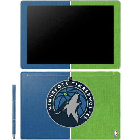 NBA Minnesota Timberwolves Canvas Galaxy Book 12in Skin