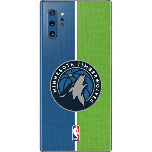 NBA Minnesota Timberwolves Canvas Galaxy Note 10 Plus Skin