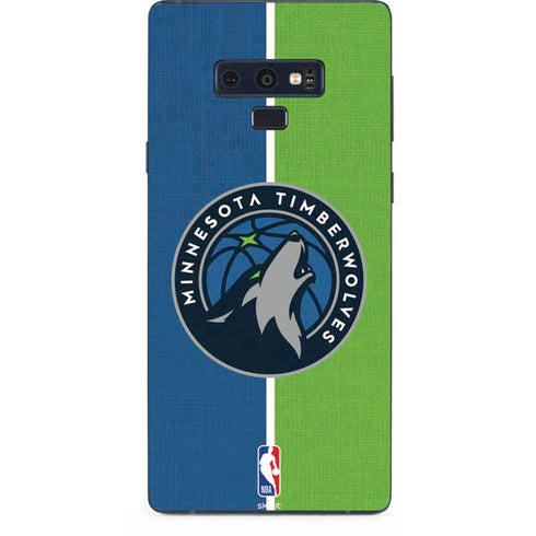 NBA Minnesota Timberwolves Canvas Galaxy Note 9 Skin