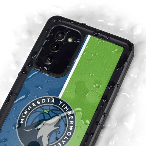 NBA Minnesota Timberwolves Canvas Galaxy Note20 5G Waterproof Case