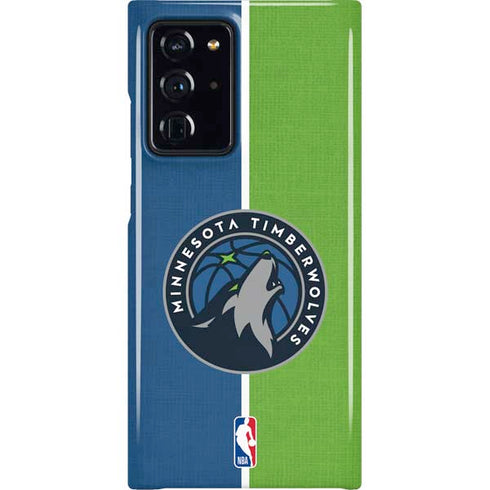 NBA Minnesota Timberwolves Canvas Galaxy Note20 Ultra 5G Lite Case