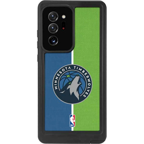 NBA Minnesota Timberwolves Canvas Galaxy Note20 Ultra 5G Waterproof Case