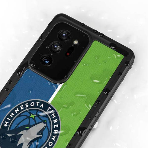 NBA Minnesota Timberwolves Canvas Galaxy Note20 Ultra 5G Waterproof Case