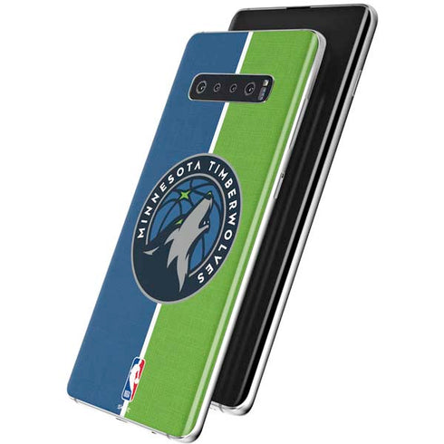 NBA Minnesota Timberwolves Canvas Galaxy S10 Skin