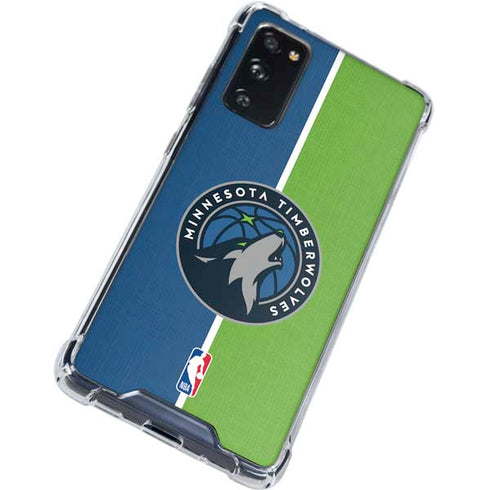 NBA Minnesota Timberwolves Canvas Galaxy S20 FE Clear Case
