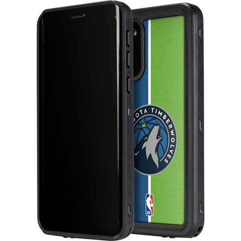 NBA Minnesota Timberwolves Canvas Galaxy S20 Plus Waterproof Case