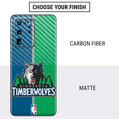 NBA Minnesota Timberwolves Canvas Galaxy S20 Ultra 5G Skin
