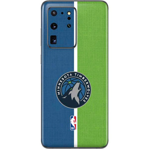 NBA Minnesota Timberwolves Canvas Galaxy S20 Ultra 5G Skin
