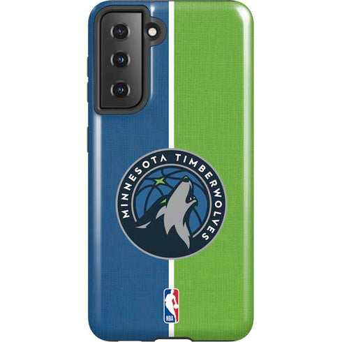 NBA Minnesota Timberwolves Canvas Galaxy S21 5G Pro Case