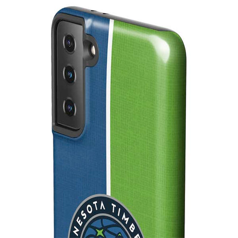 NBA Minnesota Timberwolves Canvas Galaxy S21 FE Pro Case