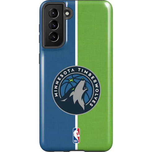 NBA Minnesota Timberwolves Canvas Galaxy S21 Plus 5G Pro Case