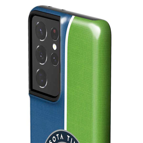 NBA Minnesota Timberwolves Canvas Galaxy S21 Ultra 5G Pro Case