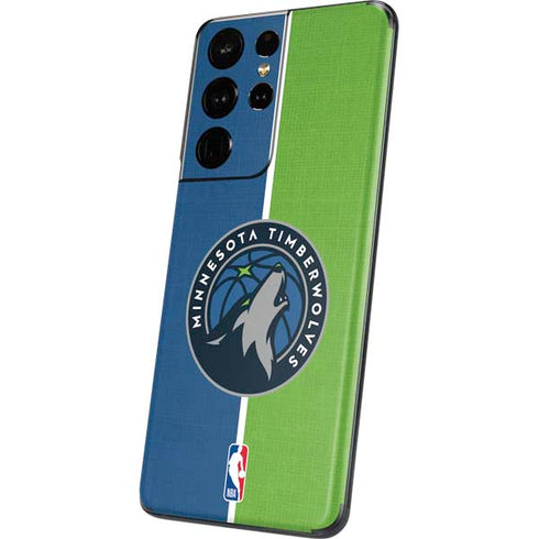 NBA Minnesota Timberwolves Canvas Galaxy S21 Ultra 5G Skin