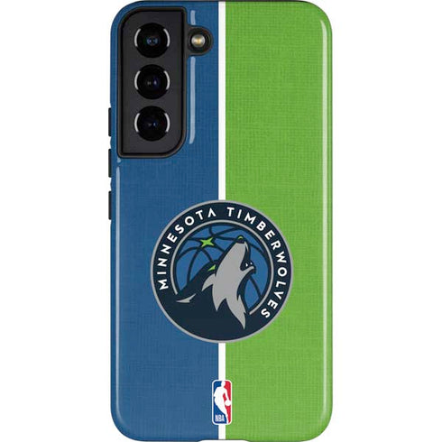 NBA Minnesota Timberwolves Canvas Galaxy S22 Pro Case