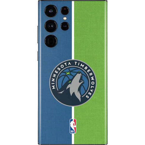 NBA Minnesota Timberwolves Canvas Galaxy S22 Ultra Skin